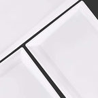 Supernal 12 Pack White Plastic Serving Trays and Platters for Wedding - Image 4