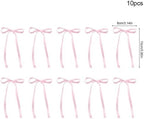 200pcs Bow Cake Topper Birthday Cake Decor Satin Ribbon - Image 2