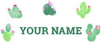 Oliver's Labels Premium Name Wall Decals - Matte Finish Personalized Wall Art for Kids' Rooms & Nurseries (Cactus) by Oliver%27s+Labels