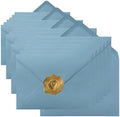 100 Pieces A7 Envelopes 5x7 Dusty-Blue, 5.24 x 7.24 Inches (Pack of 4) by Toperd
