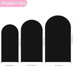 Wokceer Arch Backdrop Cover Black Covers Stretchy Backdrop 7.2FT,6.6FT,6FT - Image 2
