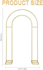 Open Arch Backdrop Stand,Double Arch Frame U Shaped Wedding Arches for Wedding Ceremony Birthday Party Bridal Baby Shower Photo Booth Garden Floral Balloon Arch Decoration - Image 3