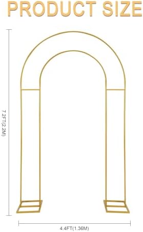 Open Arch Backdrop Stand,Double Arch Frame U Shaped Wedding Arches for Wedding Ceremony Birthday Party Bridal Baby Shower Photo Booth Garden Floral Balloon Arch Decoration - Image 3
