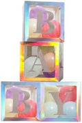 Decorative Balloon Boxes with Letters Easy Installation Blocks Box for Birthday Party Wedding Baby Shower Decorations by Unknown
