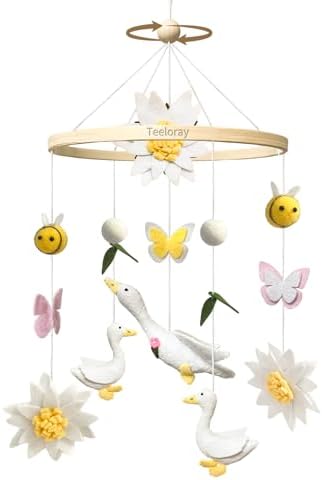 Baby Mobile for Crib Goose Nursery Decor Baby Shower Newborn Gifts by Teeloray