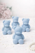 30 Pcs Baby Shower Favors Mini Bear Candles Party Favors, Handmade Bear Shaped Candles Bulk for Baby Shower Boys Girls, Wedding Favors, Baptism Guest Favors (Blue) - Image 2