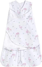 HALO 100% Cotton Sleepsack Swaddle, 3-Way Adjustable Wearable Blanket, TOG 1.5, Flamingos, Small, 3-6 Months by HALO