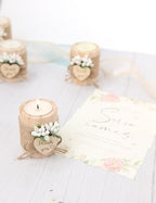 50 Piece Wooden Tealight Candle Holder Set for Wedding Party Guest Favors, Engagement Gift, Guest Return Favors, Bridal Shower Favors for Guests, Baby Shower Guest Favors.(Light Brown) - Image 6