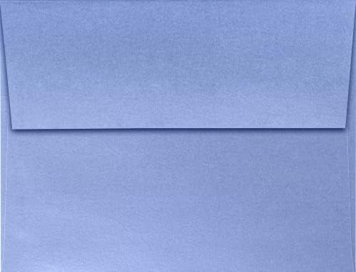 LUXPaper A2 Invitation Envelopes (4 3/8 x 5 3/4) - Vista Blue Metallic (250 Qty.) - Image 2