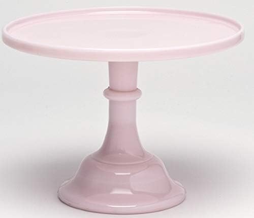 Cake Plate Pastry Tray/Cupcake Stand - Plain & Simple Pattern - American Made - Mosser Glass USA (12", Crown Tuscan) by Rosso+Glass