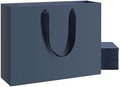 YACEYACE Navy Blue Gift Bags Bulk, Large Size 12.5"x4.5"x11" Navy Blue by YACEYACE
