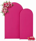 Hot Pink Arch Backdrop Cover Set of 2 Birthday Party Arch Covers 7.2 and 6ft Wedding Arch Cover Stretchy Backdrop Bridal Baby Shower Birthday Party Photo Background by HBBMAGIC