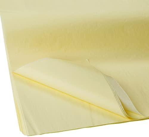 Jillson Roberts Bulk 20 x 30 Inches Recycled Tissue, Pastel Yellow, 480 Unfolded Sheets (BFT43) by JILLSONROBERTS