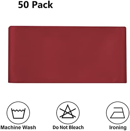 Burgundy Chair Sashes 50 Pack, Dark Red Marroon Satin Chair Ribbons for Party Wedding, Universal Chairs Ties Knots for Folding Chairs Decor - Image 6