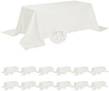 Fokitut 12 Pack Waterproof Rectangle Tablecloth, 90x132 Inch,Stain Resistant and Wrinkle Polyester Table Cloth, Fabric Table Cover for Kitchen Dining, Wedding, Party, Holiday Dinner-Ivory by BalsaCircle
