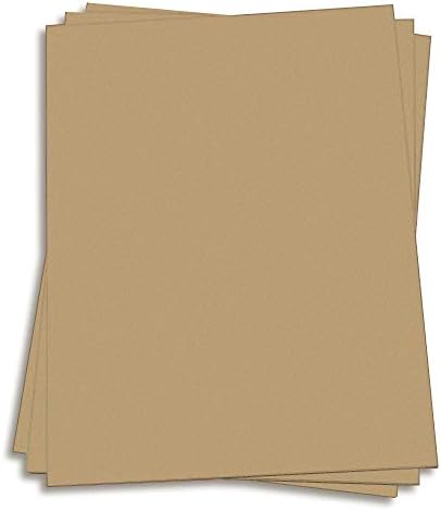 Beach Sand Brown Card Stock - 8 1/2 x 11 Gmund Colors Matt 111lb Cover, 25 Pack by LCIPaper