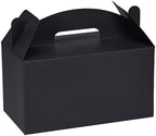 30 Pcs Large Party Favor Boxes, 9.45x5x5 Inch Black Treat Boxes, Gable Boxes Candy Boxes Goodie Boxes Paper Gift Boxes with Handles for Kids Birthday Party Decoration Baby Shower Wedding by AOSRIC
