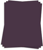 Recycled Dark Purple Card Stock - 8 1/2 x 11 - Heavyweight 111lb Cover - 25-Pack by LCIPaper