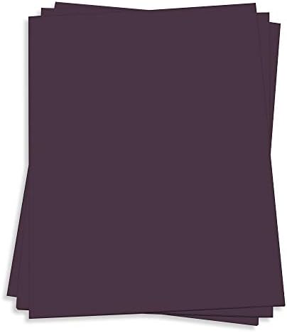 Recycled Dark Purple Card Stock - 8 1/2 x 11 - Heavyweight 111lb Cover - 25-Pack by LCIPaper