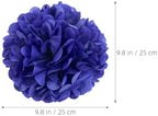 Blue Tissue Paper Pom Poms Party Decorations Easy to Hang - Image 2