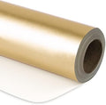 RUSPEPA Gold Wrapping Paper - Solid Color Metallic Matte Gold Foil Gift Wrap Paper Jumbo Roll Perfect for Wedding, Birthday, Christmas, Baby Shower, Graduation Congrats - 30 Inches x 100 Feet by RUSPEPA