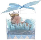 Keepsake Figurine 12 pcs Baby Boy Wearing Crown Napping | Awesome Decorations or Party Favors | for Pregnancy Announcements, Gender Reveals, Birthday and Special Celebrations by MEGA+FAVORS