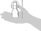 Kate Aspen Mini 2.5 oz Glass Bottle with Swing Top (Set of 12) - Great for Party Favors, Extracts, Limoncello, Olive Oil, Hot Sauce, Vanilla Extract, Potion Bottles - Image 2