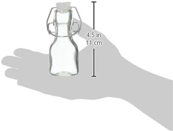Kate Aspen Mini 2.5 oz Glass Bottle with Swing Top (Set of 12) - Great for Party Favors, Extracts, Limoncello, Olive Oil, Hot Sauce, Vanilla Extract, Potion Bottles - Image 2