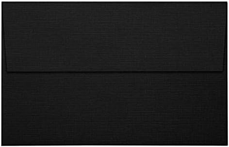 LUXPaper A10 Invitation Envelopes | Peel & Press | 6" x 9 1/2" | Black Linen | 80lb. Text | 1,000 Qty - Image 3
