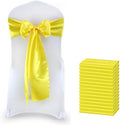MDS® Pack of 75 Satin Chair Sashes for Wedding & Events – Yellow by MDS