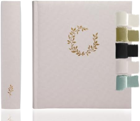 La Lente Premium Scrapbook Album – Photo Album with Writing Space – 100 Pages for Multiple Sizes 4x6, 5x7, 6x8, 8x10 – Holds 500 Photos – Wedding, Baby, Travel & Family Memories by LaLente