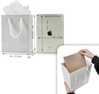 Aosric White Gift Bags with Tissue Paper, 30 Pack, 7x4x9 In - Image 2