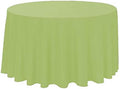 Polyester Round Tablecloth 120" Ideal for 60 inch round table (Lime) by KS+Linens