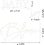 Baby in Bloom Decorations includ “Baby in Bloom” Letter Sign, Pink Sage Green Balloon Garland Arch Kit, Baby Boxes with Letters, Backdrop - Image 2