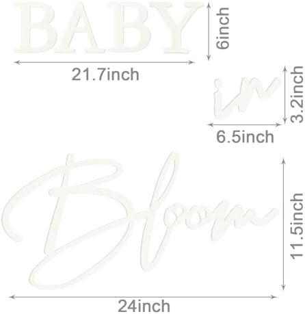 Baby in Bloom Decorations includ “Baby in Bloom” Letter Sign, Pink Sage Green Balloon Garland Arch Kit, Baby Boxes with Letters, Backdrop - Image 2