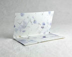 Of The Earth Handmade Paper - Wildflower Seed Paper Folding Escort Card - Place Card/Name Card/Gift Card - 3.5" x 4" - Set of 24 (45s Purple Recycled) - Image 3