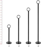 New Star Foodservice Ring-Clip Table Number Holder / Place Card Stand, 12 Inch, Black Finish, Set of 12 (Pack of 2) - Image 3