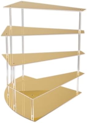 Efavormart 4-Tier Gold Spiral Cupcake Stand Mirror Finish Stairway Dessert Display, Elegant Vanity Storage Perfume Organizer Holder - 17" Tall - Image 7