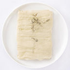 DeZerlor Beige Washable Cheesecloth Napkins Set of 50 for Wedding Party - Image 5