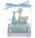 Keepsake Figurine 12 pcs Stork Carrying Clear Blue Pacifier | Awesome Decorations or Party Favors | for Pregnancy Announcements, Gender Reveals, Birthday and Special Celebrations by MEGA+FAVORS