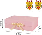 BoxSkivra Pink Extra Large Gift Box 16.5x13x5.3 In Jumbo Box, 3 Pack - Image 3
