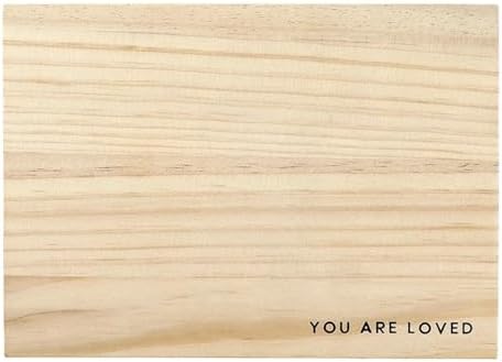 Stephan Baby Keepsake Box Pine Wood Memory Storage Case for Time Capsule Notes Gift 7" x 10", You are Loved - Image 4