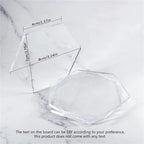 60/150Pcs Clear Acrylic Hexagon Blanks with Hole for Keychain Name Card Gift Tag - Image 7