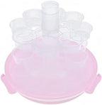 3-Tiers Cupcake Holder Cupcake Carrier with Lid and Handle Portable Desserts Storage Container Box for Pie, Cookies 24 Cupcakes (Pink) - Image 6