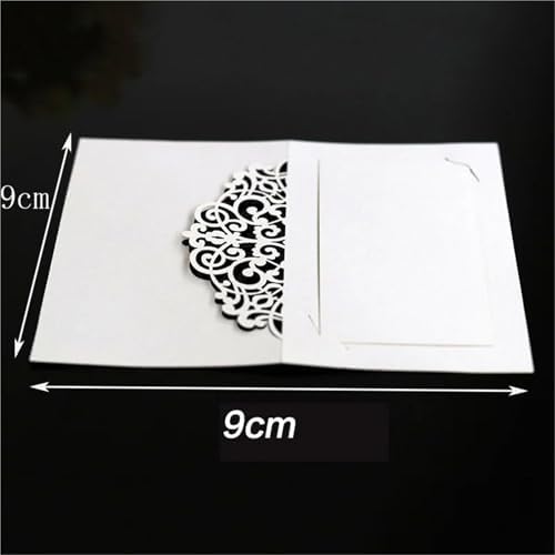 Name Tent Table Cards 200Pcs Vintage Flower Laser Cut Table Name Place Cards Lace Name Message Setting Card Wedding Birthday Party Favor Decoration(Purple) - Image 4
