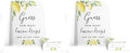 Your Main Event Prints Guess How Many Lemon Drops Game - Perfect for Baby Showers, Weddings, Bridal Showers, Birthdays, and More - Includes 1 Self-Standing Sign and 50 Guessing Cards (Pack of 2) by YourMainEventPrints