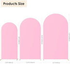 HAINARverS Set of 3 Stretchy Arch Backdrop Covers, Pink, 6/6.6/7.2FT - Image 3