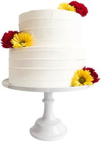 11-Inch White Melamine Cake Stand Pedestal Durable Plastic Dessert Display by SprinklesConfetti