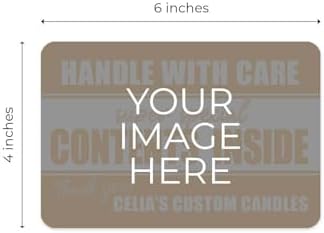 Personalized 4" x 6" Rectangle Rounded Corners Labels / 500 Fully Custom Image Stickers/Rolled Small Business Craft Labels/DIY Upload Your Own Design/Made in The USA - Image 5
