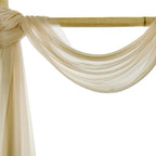 Pack of 50 Yard Chiffon Drapery Fabric, 60" Wide, Multiuse - Champagne Gold - Image 6